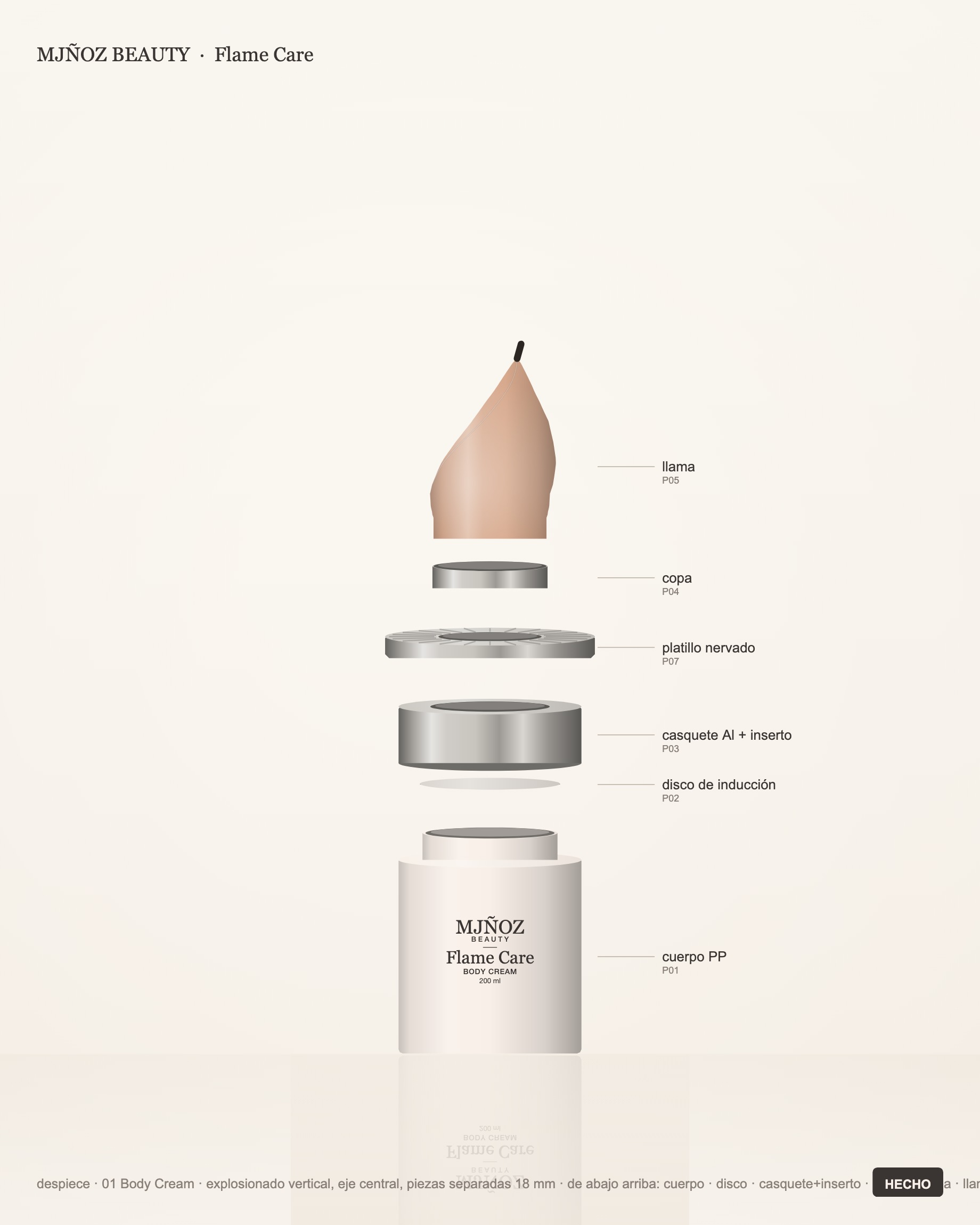 Despiece Body Cream
