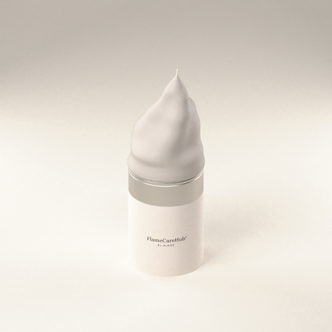 Body Cream 200 ml en marfil con la vela alta